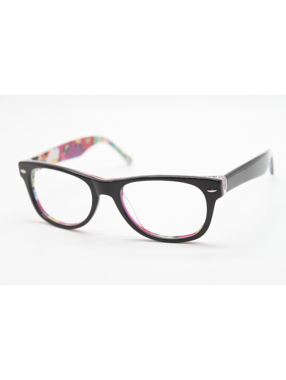 NEW VERA BRADLEY LEIGH CS VA VA BLOOM VVB BLACK PINK AUTHENTIC EYEGLASSES 51-18